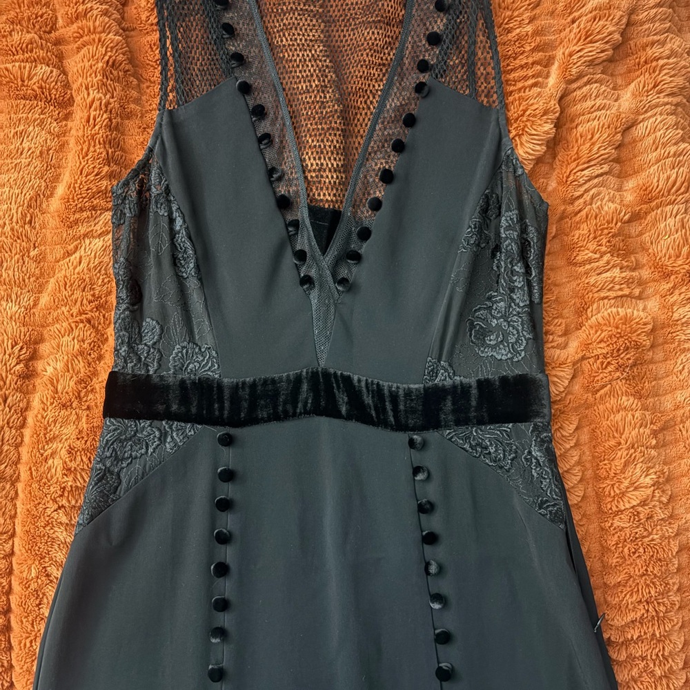 A.L.C. Black and Brown Mesh Blouse - Picture 4 of 6